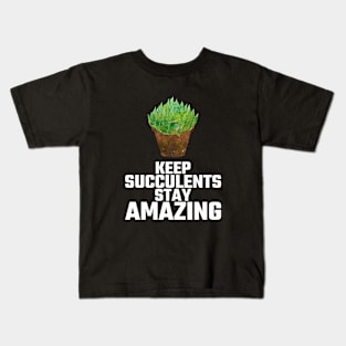 Amazing Succulents Kids T-Shirt